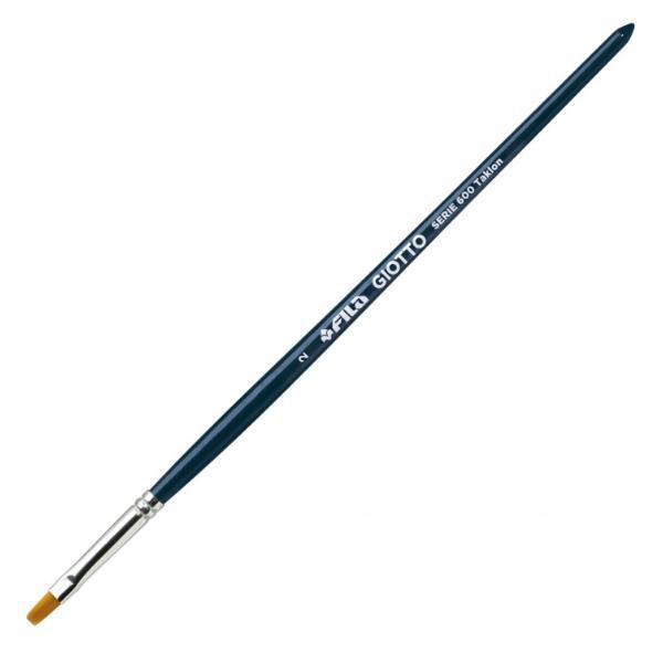 GIOTTO PENNELLI IN SINTETICO SERIE 600 TAKLON N°2 MANICO BLU CONF 12 Pz.