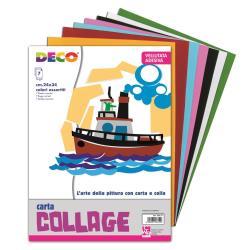 CWR Deco Collage - Carta - 240 x 340 mm - 7 fogli - assortiti - velluto morbido