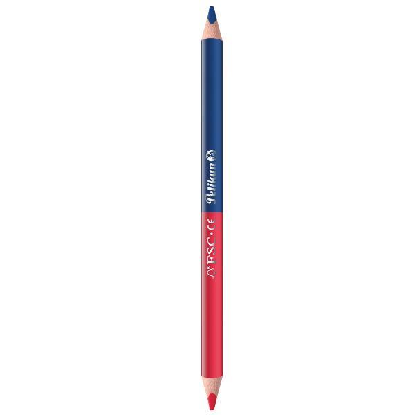 PELIKAN MATITA BICOLORE IN LEGNO ROSSO BLU CONF 12 PZ.