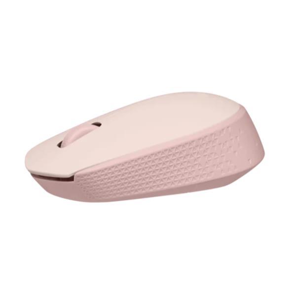 Logitech M171 - Mouse - per destrorsi e per sinistrorsi - ottica - 3 pulsanti - senza fili - 2.4 GHz - ricevitore wireless USB - rosa