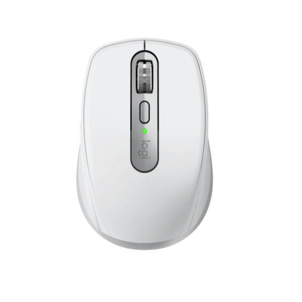 Logitech MX Anywhere 3S - Mouse - ottica - 6 pulsanti - senza fili - Bluetooth - ricevitore USB Logitech Logi Bolt - grigio pallido