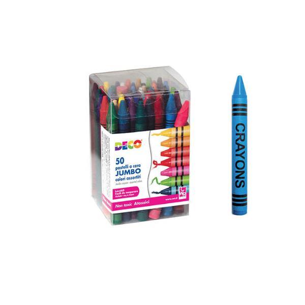 CWR PASTELLO A CERA MAXI COLORI ASSORTITI CONF 12 Pz.