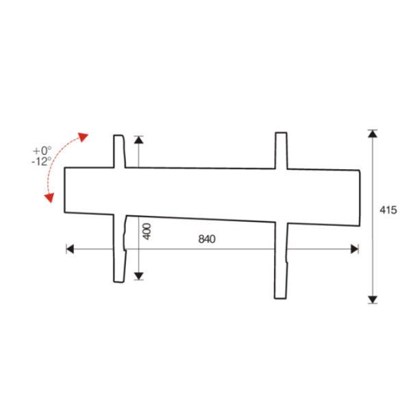 NILOX SLIMTILT800 STAFFA SLIM MONTAGGIO A PARETE PORTATA …