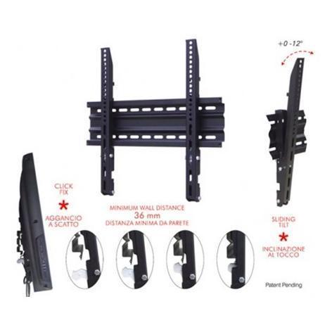 ITB SOLUTION SUPPORTO A PARETE SLIMTILT 600 PESO MAX 50KG MAX 50" VESA MIS-F (400X200MM)/MIS-F (400X400MM)/MIS-F (600X200MM)/MIS-F (600X400MM) GARANZIA ITALIA (AMOM06145)