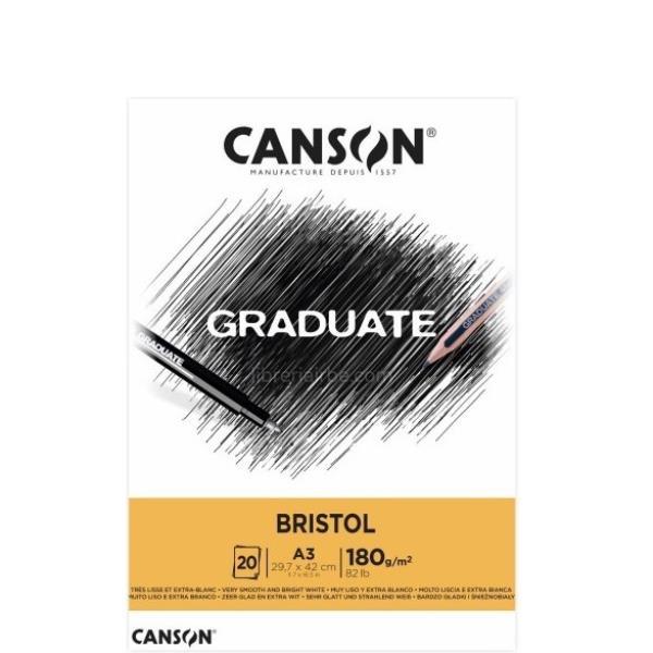CANSON Graduate Bristol - Blocco incollato sul lato …