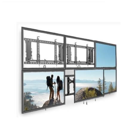 CHIEF ConnexSys - Componente di montaggio (binari di montaggio, adattatore VESA) - per video wall - nero - dimensione schermo: 42"-80"