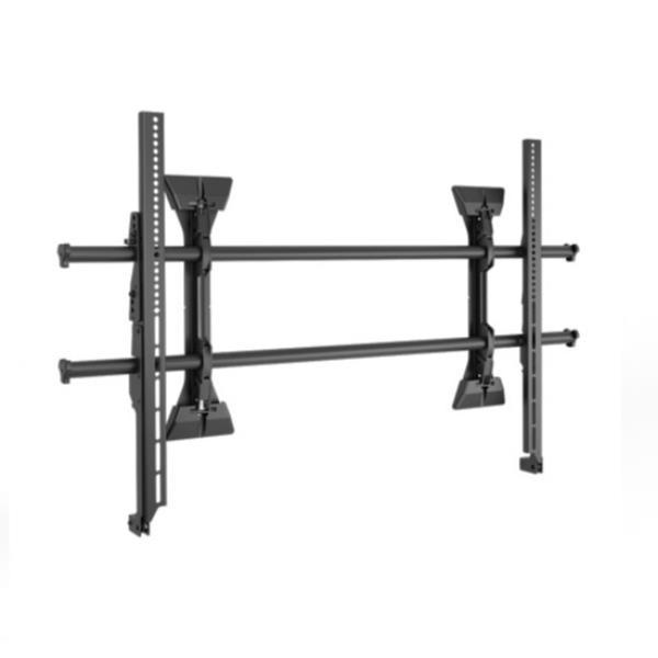 CHIEF X-Large FUSION 2.0 - Kit montaggio (montaggio fisso a parete) - per display LCD - acciaio - nero - dimensione schermo: 55"-84" - installabile a parete