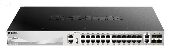 D-Link DGS 3130-30TS - Switch - L3 Lite - gestito - 24 x 10/100/1000 + 2 x 10 Gigabit Ethernet + 4 x 10 Gigabit SFP+ - desktop, montabile su rack
