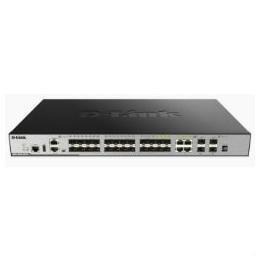 D-Link DGS 3630-28SC - Switch - L3 - gestito - 20 x Gigabit SFP + 4 x 1000Base-T combinato + 4 x 10 Gigabit SFP+ - montabile su rack