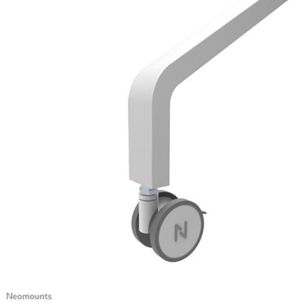 Neomounts Move Go FL50-525WH1 - Carrello - per pannello piatto - bloccabile - acciaio - bianco - dimensione schermo: 55"-86"