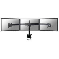 Neomounts FPMA-D700D3 - Kit montaggio - per 3 schermi LCD - nero - dimensione schermo: 10"-27" - installabile con morsetto, montabile su desk