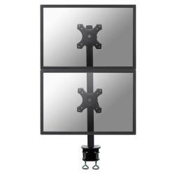 Neomounts FPMA-D700DV - Kit montaggio - video full-motion - per 2 display LCD - nero - dimensione schermo: 10"-27" - installabile con morsetto, montabile su desk