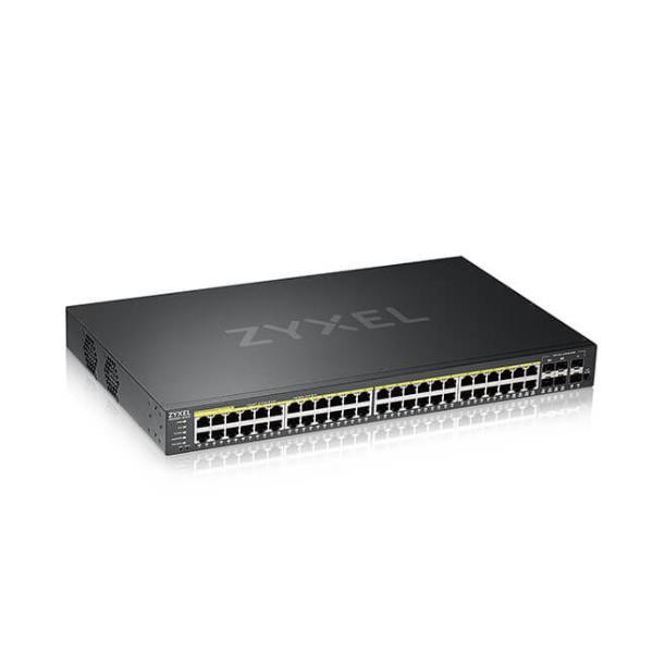 Zyxel GS2220-50HP - Switch - gestito - 44 x 10/100/1000 (PoE+) + 4 x combo Gigabit SFP + 2 x Gigabit SFP - montabile su rack - PoE+ (375 W)