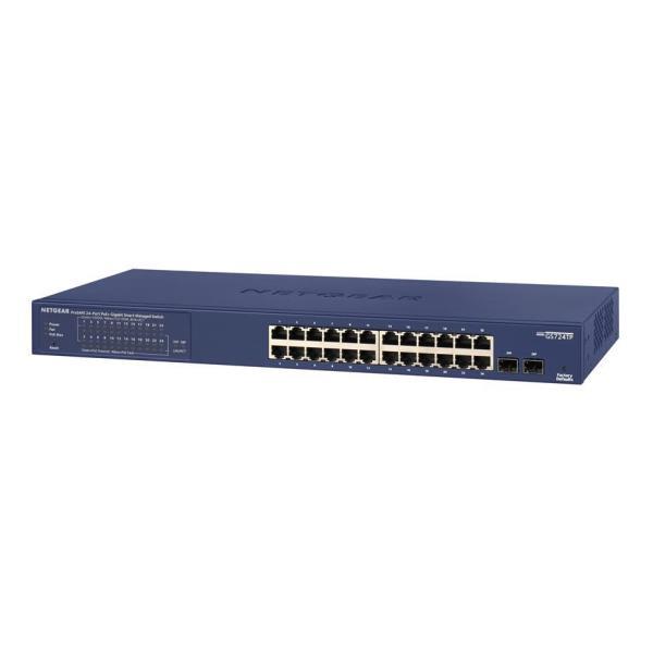 GIGABIT ETHERNET SMART POE+ 24 PORTE POE+ IN RAME E 2 PORTE SFP DEDICATE PER GLI UPLINK
