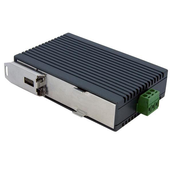 StarTech.com Switch di rete Commutatore Industriale Ethernet a 5 porte - Guida DIN / Montabile a parete, Non gestito, Fast Ethernet (10/100), Full duplex, Montaggio rack