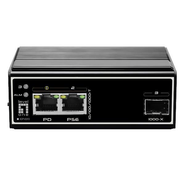 LEVEL ONE RJ45 TO SFP GIGABIT ETHERNET POE