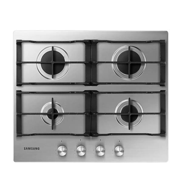 Samsung NA64H3010AS - Piano cottura a gas - 4 piastre - Nicchia - larghezza: 56 cm - prof. 48 cm - acciao inox - acciaio inossidabile