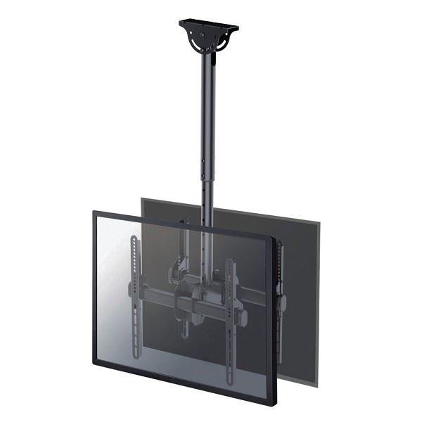 Neomounts NM-C440D - Staffa - video full-motion - per 2 display LCD - nero - dimensione schermo: 32"-60" - installabile a soffitto