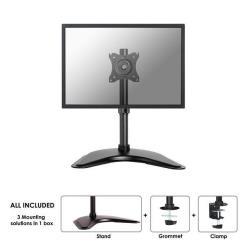 Neomounts NM-D335 - Supporto - video full-motion - per display LCD - nero - dimensione schermo: 10"-30" - supporto per scrivania, installabile con morsetto, rondella, montabile su desk
