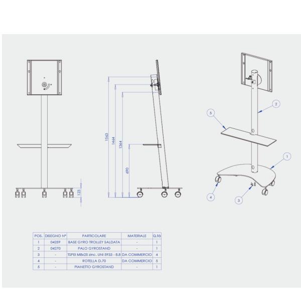 ITB Solution Gyro Trolley - Carrello - per …