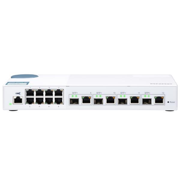 QNAP QSW-M408-4C - Switch - gestito - 8 x 10/100/1000 + 4 x SFP+ 10 Gigabit combo - desktop
