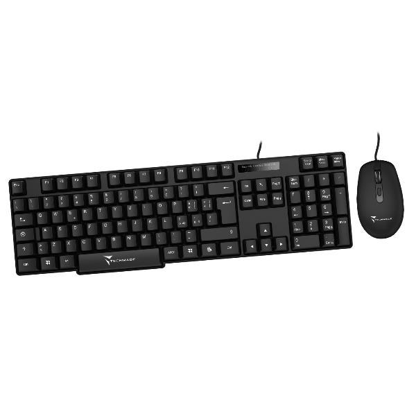 TECHMADE KIT TASTIERA E MOUSE USB LAYOUT ITALIANO …