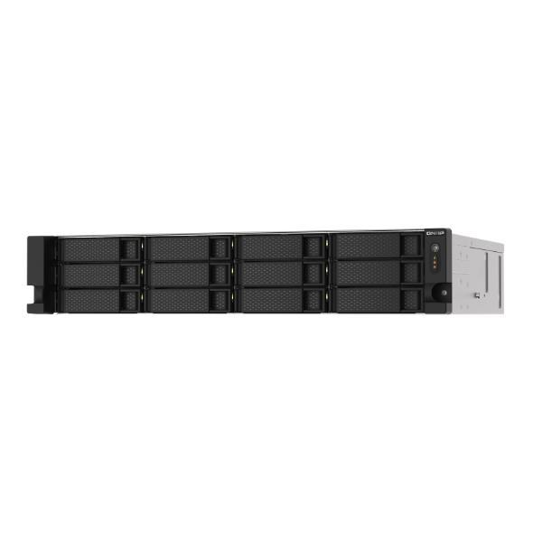 QNAP TS-1273AU-RP - Server NAS - 12 alloggiamenti - montabile in rack - SATA 6Gb/s - RAID 0, 1, 5, 6, 10, JBOD, sostituzione a caldo, hot spare 6, hot spare 10 - RAM 8 GB - Gigabit Ethernet / 2.5 Gigabit Ethernet - iSCSI supporto - 2U