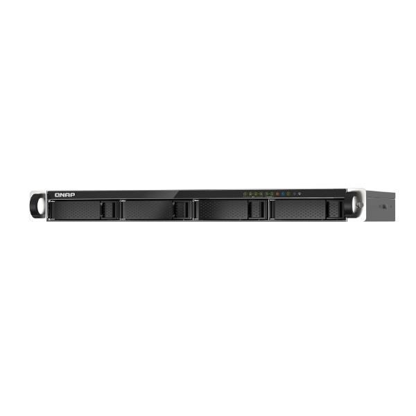 QNAP TS-435XeU - Server NAS - 4 alloggiamenti - montabile in rack - SATA 6Gb/s - RAID 0, 1, 5, 6, 10, JBOD - RAM 4 GB - 2.5 Gigabit Ethernet / 10 Gigabit Ethernet - iSCSI supporto - 1U