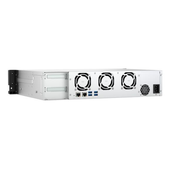 QNAP TS-855eU - Server NAS - 8 alloggiamenti - montabile in rack - SATA 6Gb/s - RAID 0, 1, 5, 6, 10, 50, 60, RAID TP, TM - RAM 8 GB - Gigabit Ethernet / 2.5 Gigabit Ethernet - iSCSI supporto - 2U