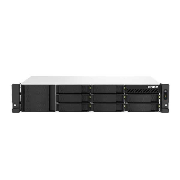 QNAP TS-873AeU - Server NAS - 8 alloggiamenti - montabile in rack - SATA 6Gb/s - RAID 0, 1, 5, 6, 10, 50, JBOD, 60 - RAM 4 GB - 2.5 Gigabit Ethernet - iSCSI supporto - 2U