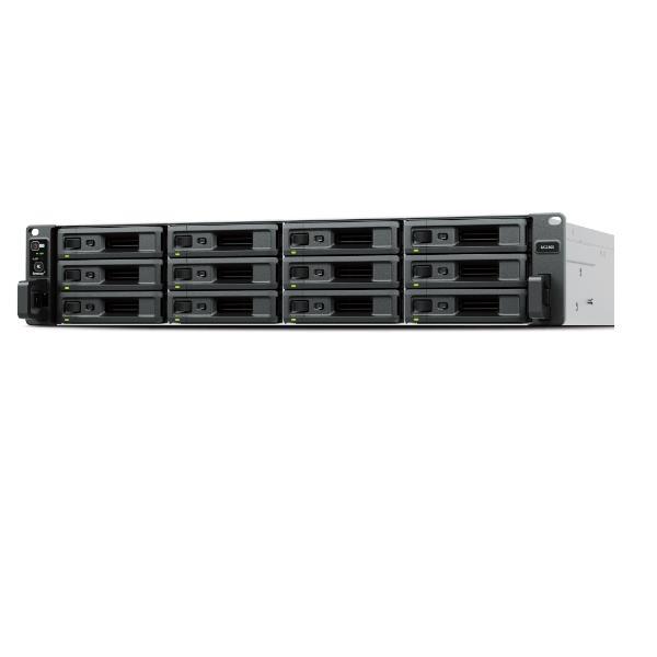 Synology UC3400 - Server NAS - 12 alloggiamenti - montabile in rack - RAID RAID 0, 1, 5, 6, 10, JBOD, sostituzione a caldo, hot spare 6, hot spare 10, 1 hot spare, RAID F1, hot spare F1 - RAM 16 GB - Gigabit Ethernet / 10 Gigabit Ethernet - iSCSI supporto