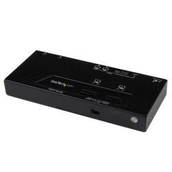 StarTech.com Switch matrice HDMI 2x2 con commutazione automatica e prioritaria - 1080p, HDMI, Alluminio, Plastica, Nero, 10 m, 1280 x 720 (HD 720), 1920 x 1080 (HD 1080), 1920 x 1200 (WUXGA), 1080p, 720p