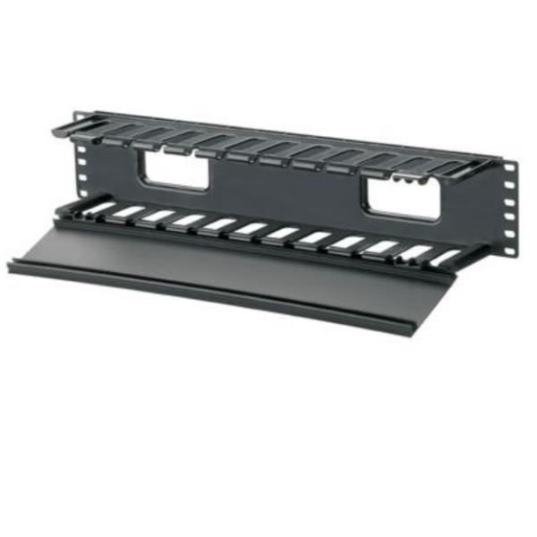 Panduit PatchLink Horizontal Cable Manager - Pannello gestione cavi - nero - 2U - 19"