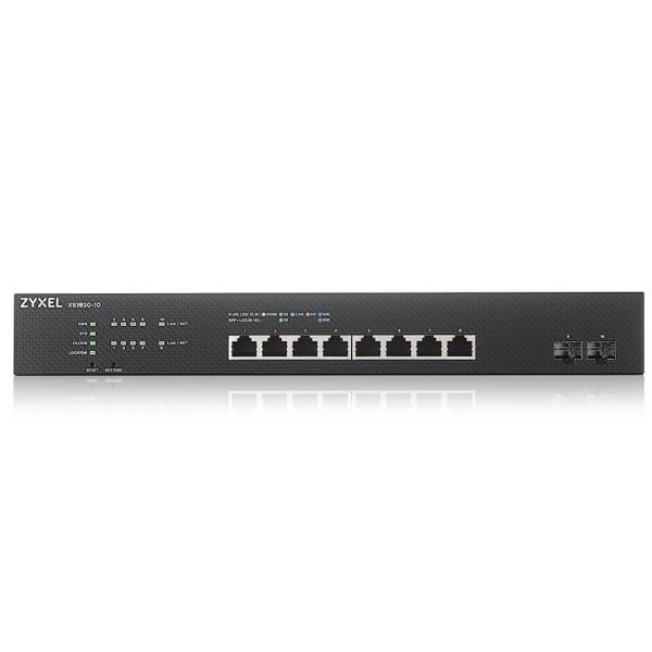 Zyxel XS1930-10 - Switch - intelligente - 8 x 100/1000/2.5G/5G/10GBase-T + 2 x 10 Gigabit SFP+ - montabile su rack