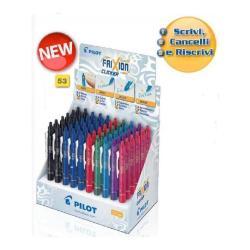 Pilot FriXion Ball Clicker - Penna a sfera - non permanente - colori assortiti - inchiostro in gel sensibile al calore - 0.7 mm - retrattile - con gomma (pacchetto di 60)