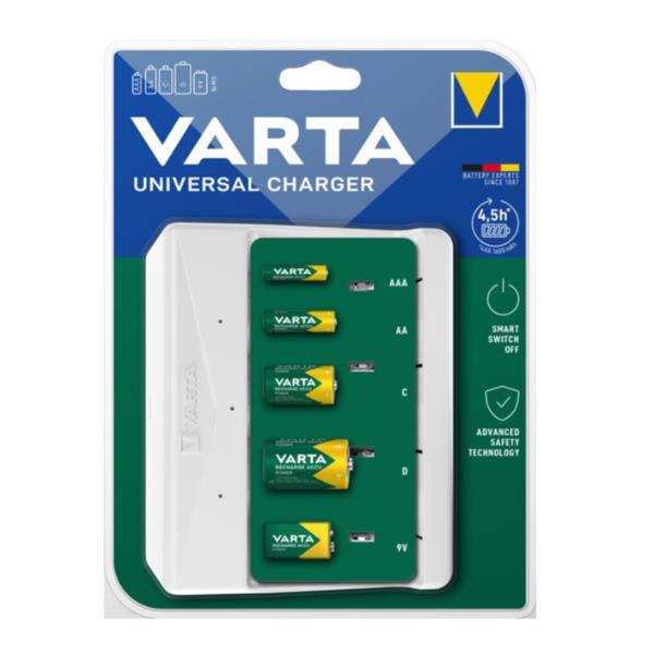 VARTA CARICABATTERIE UNIVERSALE PER BATTERIE RICARICABILI STILO MINI …