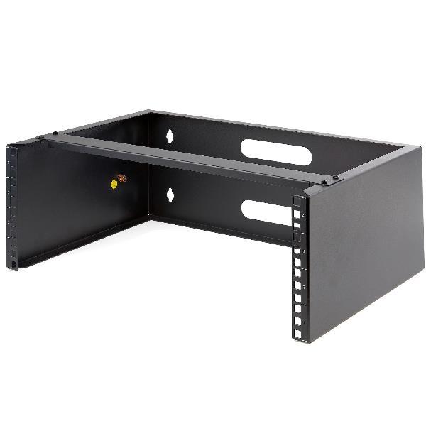 StarTech.com Rack 4U per il montaggio a parete - Rack di rete da 19" - Staffa a muro per pannello patch per switch di rete (WALLMOUNT4) - Staffa di montaggio per dispositivo di rete - montaggio a parete - 4U - 19"