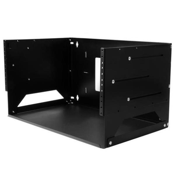 StarTech.com Rack Armadio per Montaggio a Parete con Mensola Incorporata - Accaio - 4U - regolabile da 12"-18" - Rack (montato a muro) - nero - 4U - 19" - per P/N: CABSCRWS1032
