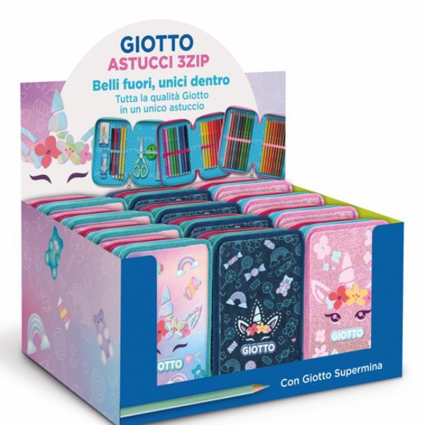 Astuccio 3 zip Candy collection - 19,5 x …