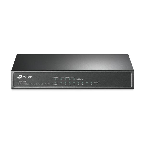 TP-Link TL-SF1008P - Switch - 4 x 10/100 (PoE) + 4 x 10/100 - desktop - PoE
