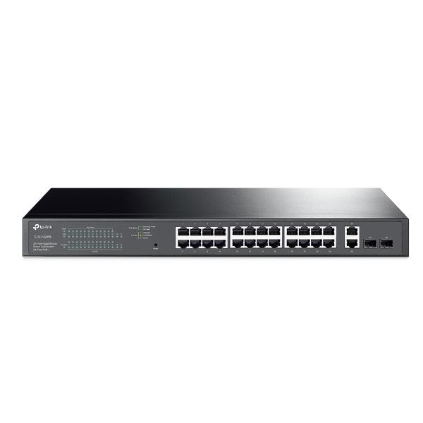 TP-Link TL-SG1428PE - Switch - intelligente - 24 x 10/100/1000 (PoE+) + 2 x 10/100/1000 - montabile su rack - PoE+ (250 W) - 100 - 240 V CA