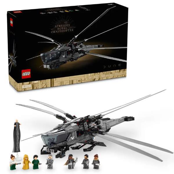 LEGO ICONS DUNE ATREIDES ORNITOTTERO REALE SET PER ADULTI CON 8 MINIFIGURE