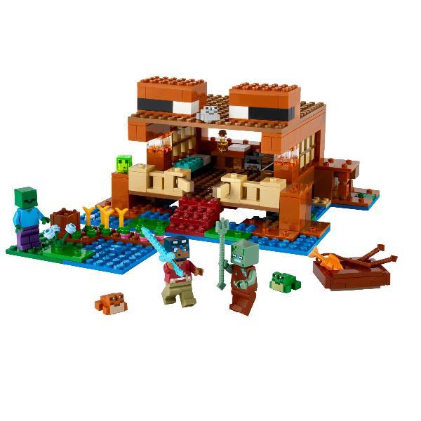 LEGO MINECRAFT LA CASA RANA CON PERSONAGGI I MOB E GLI ANIMALI