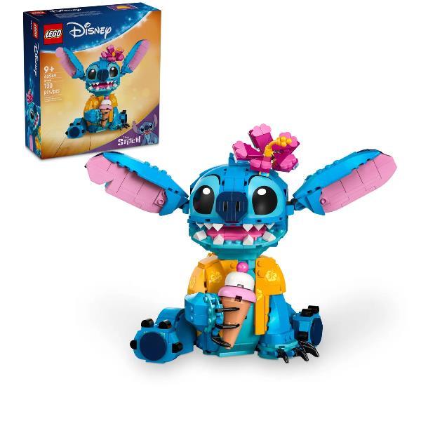 LEGO DISNEY STITCH PERSONAGGIO DA COSTRUIRE CON PARTI MOBILI CAMICIA E CONO GELATO