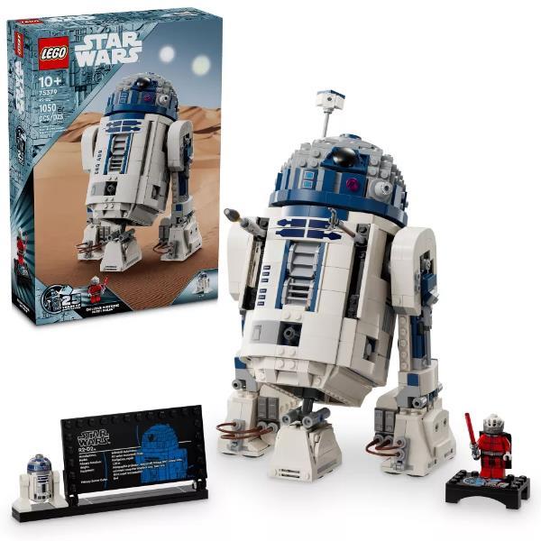 LEGO STAR WARS R2 D2 PERSONAGGIO DROIDE DA COSTRUIRE CON PARTI MOBILI MINIFIGURE E ACCESSORI