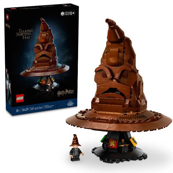 LEGO HARRY POTTER IL CAPPELLO PARLANTE DI HOGWARTS CON STEMMA DELLE CASE 31 SUONI E 1 MINIFIGURA
