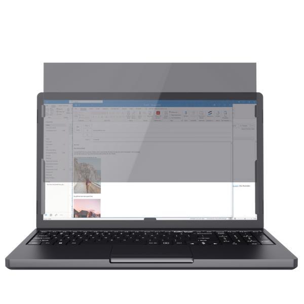 Trust Primo - Filtro privacy notebook - montaggio a slitta - 14" - nero