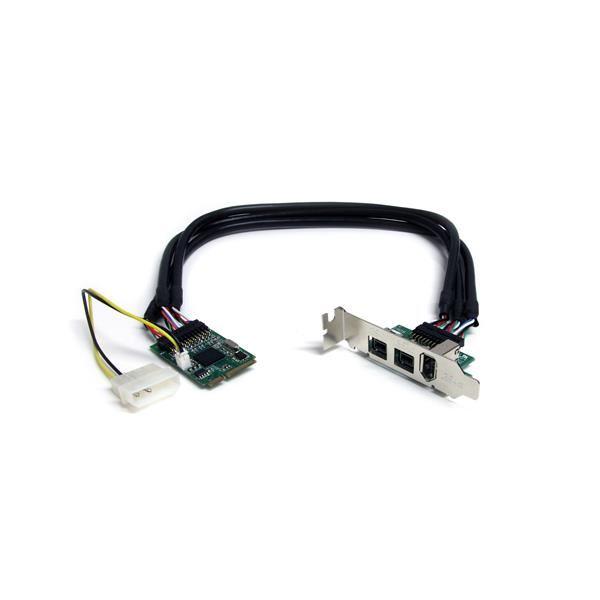 STARTECH SCHEDA ADATTATORE MINI PCIE 3 PORTE