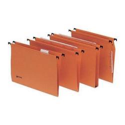 KING MEC SIGNALETIC CARTELLE SOSPESE INTERASSE 390 mm FONDO A V COL. ARANCIO CONF 25 Pz.