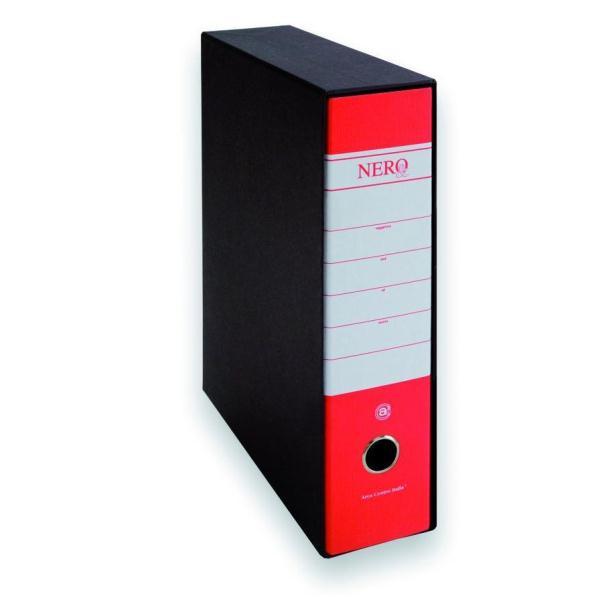 BREFIOCART NERO& REGISTRATORE FORMATO PROTOCOLLO MIGNON 285X350X50 mm COL. NERO CONF 18 Pz.